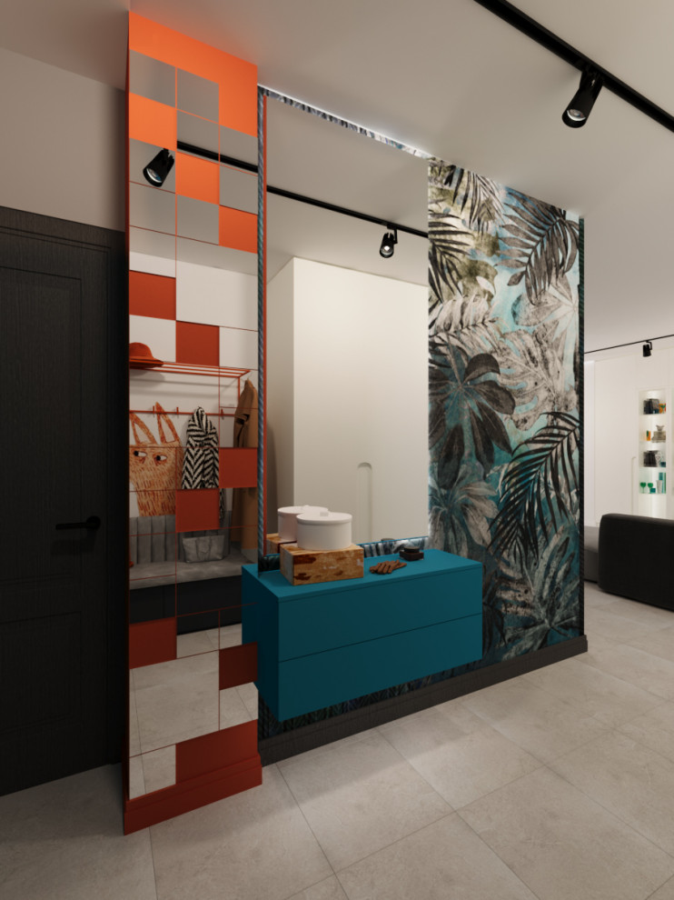 Двухкомнатная квартира с ярким интерьером