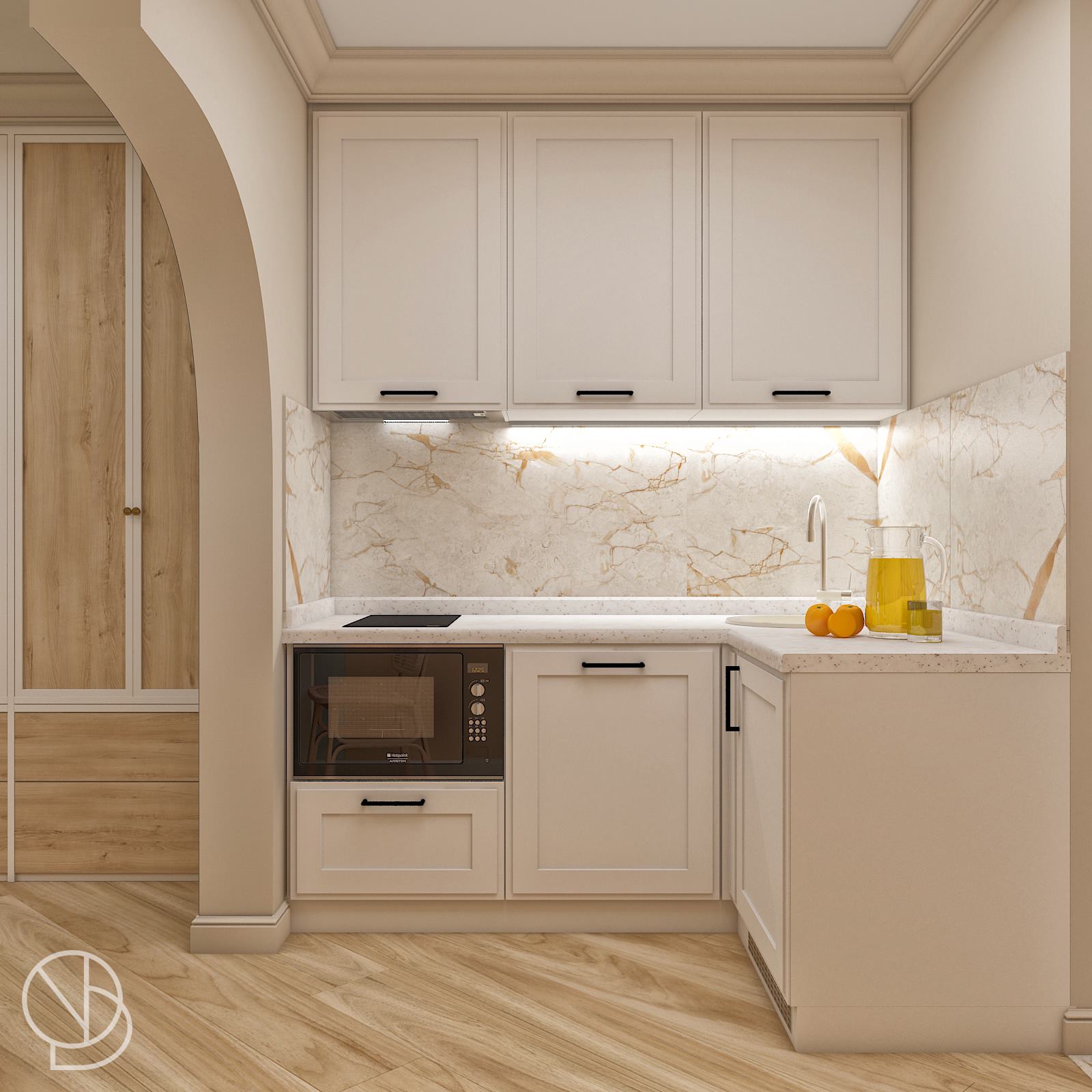 Дизайн-проект квартиры в ЖК МКорская Симфония для сдачи в аренду