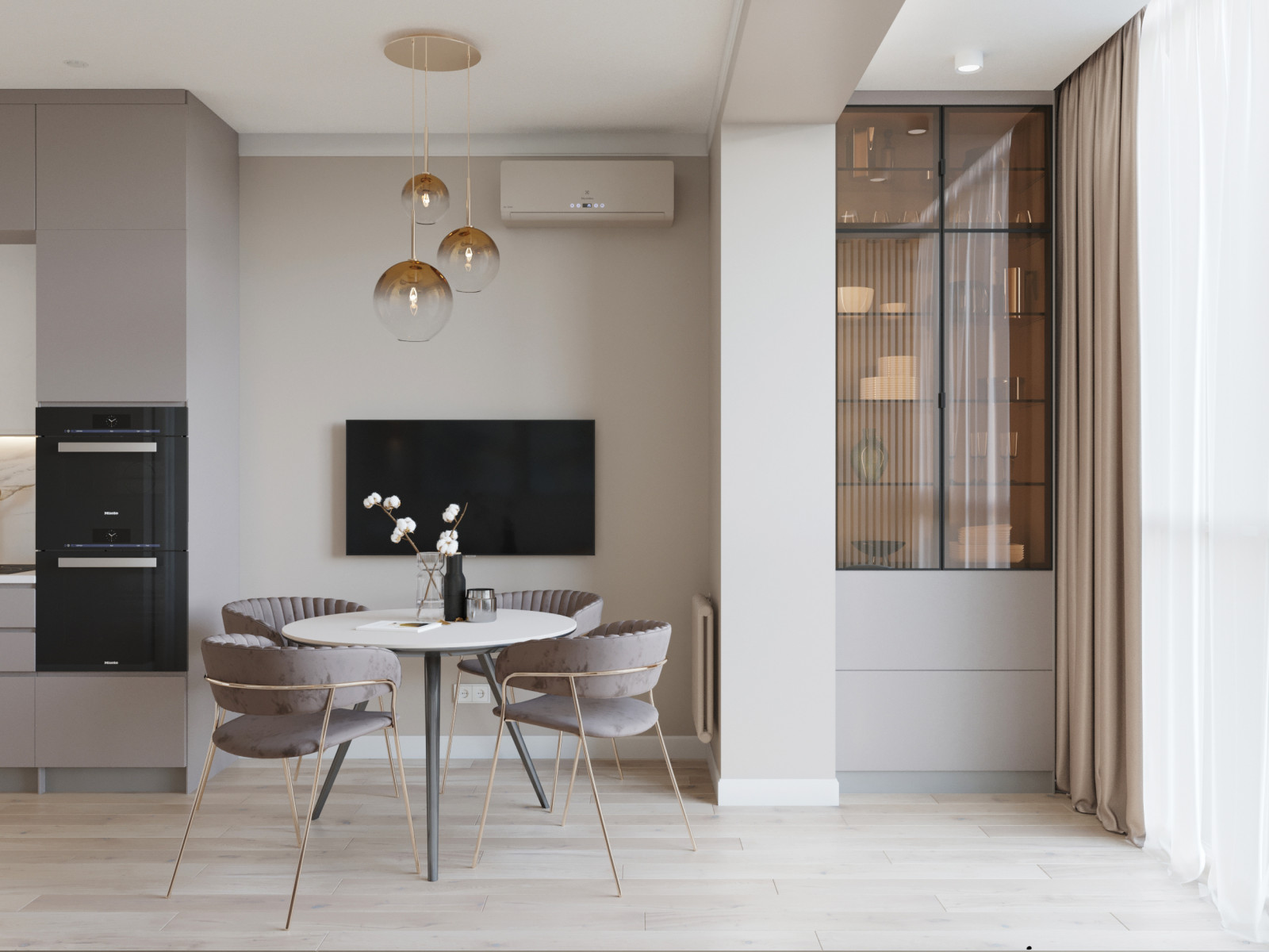 Проект квартиры в современном стиле в ЖК Скандинавия