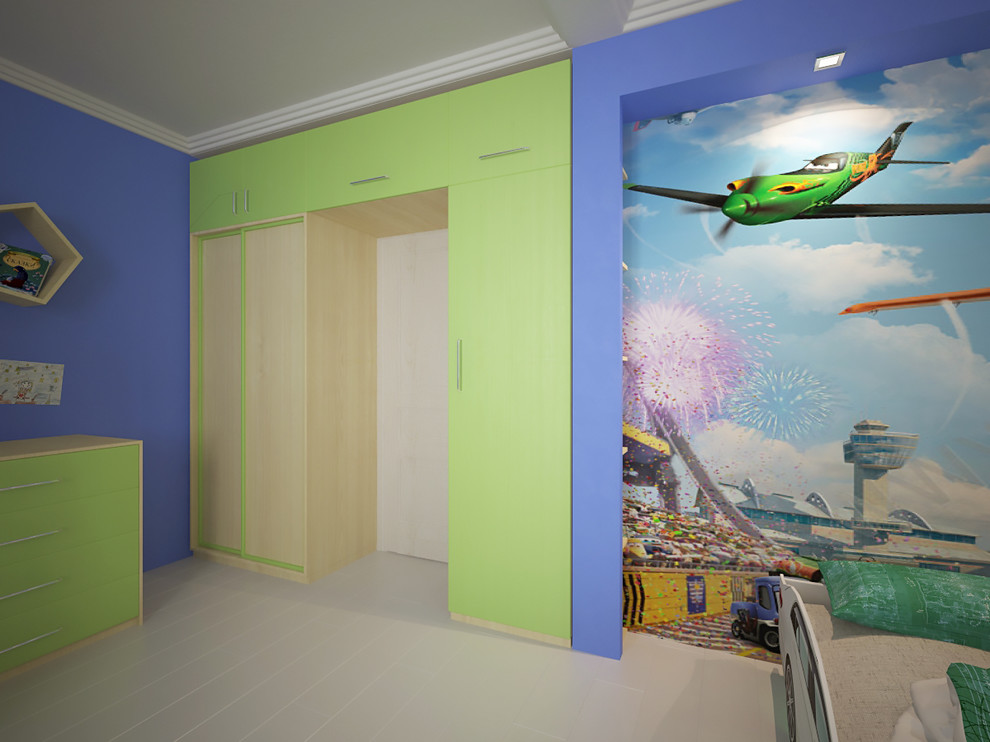 Дом семьи с тремя детьми