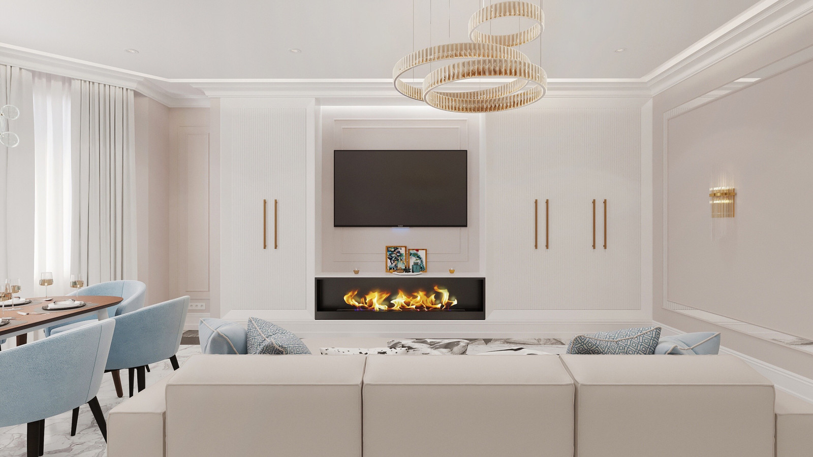 Обложка проекта: Дизайн-проект четырехкомнатной квартиры площадью 157 м2.  . ЖК Волынский, г. Москв