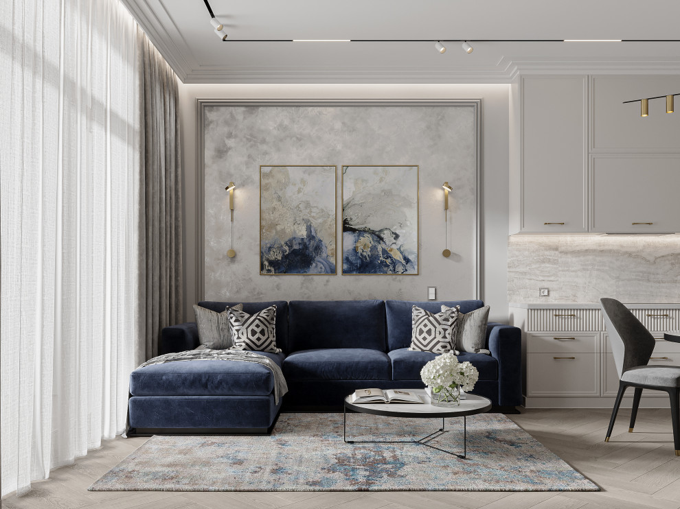 Обложка проекта: Дизайн квартиры в ЖК Русская Европа