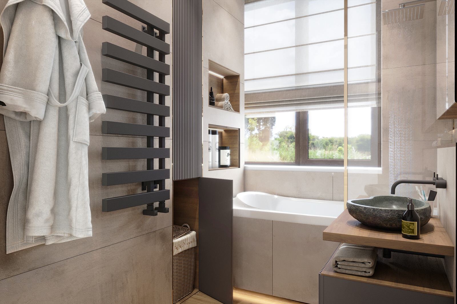 Обложка проекта: Дизайн проект Ванной комнаты