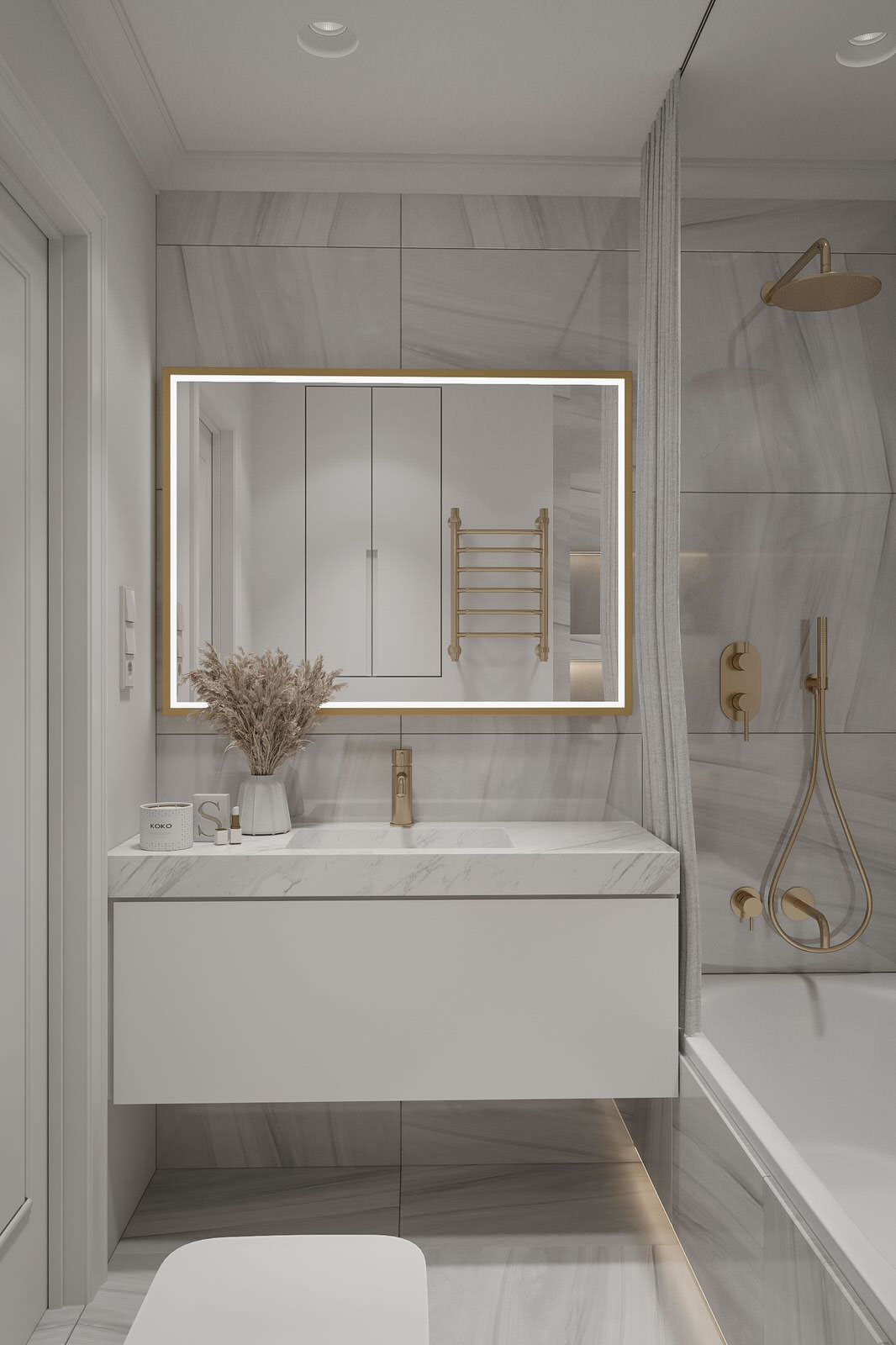 Обложка проекта: Ванная комната в ЖК Лучи