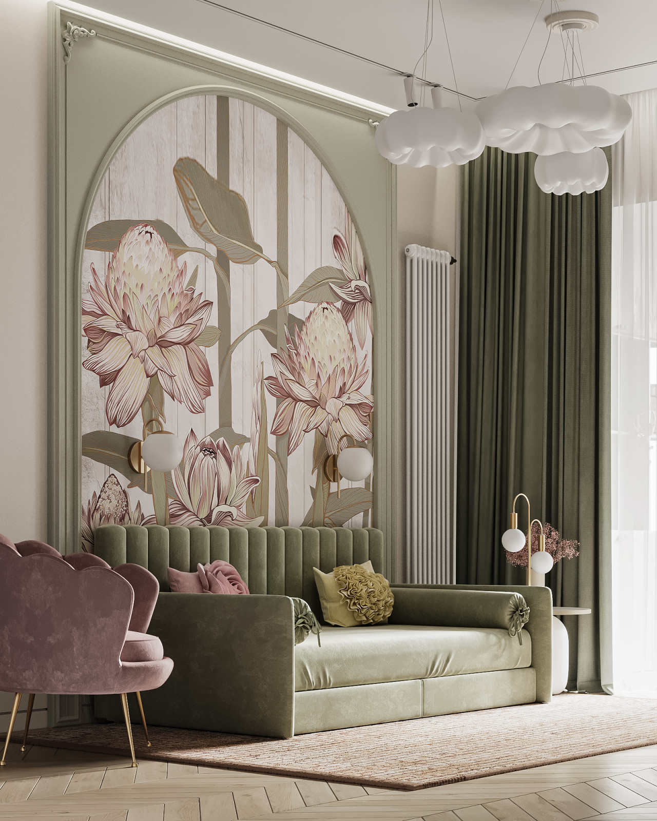 Дизайн интерьера квартиры в современном стиле на ул. Новаторов