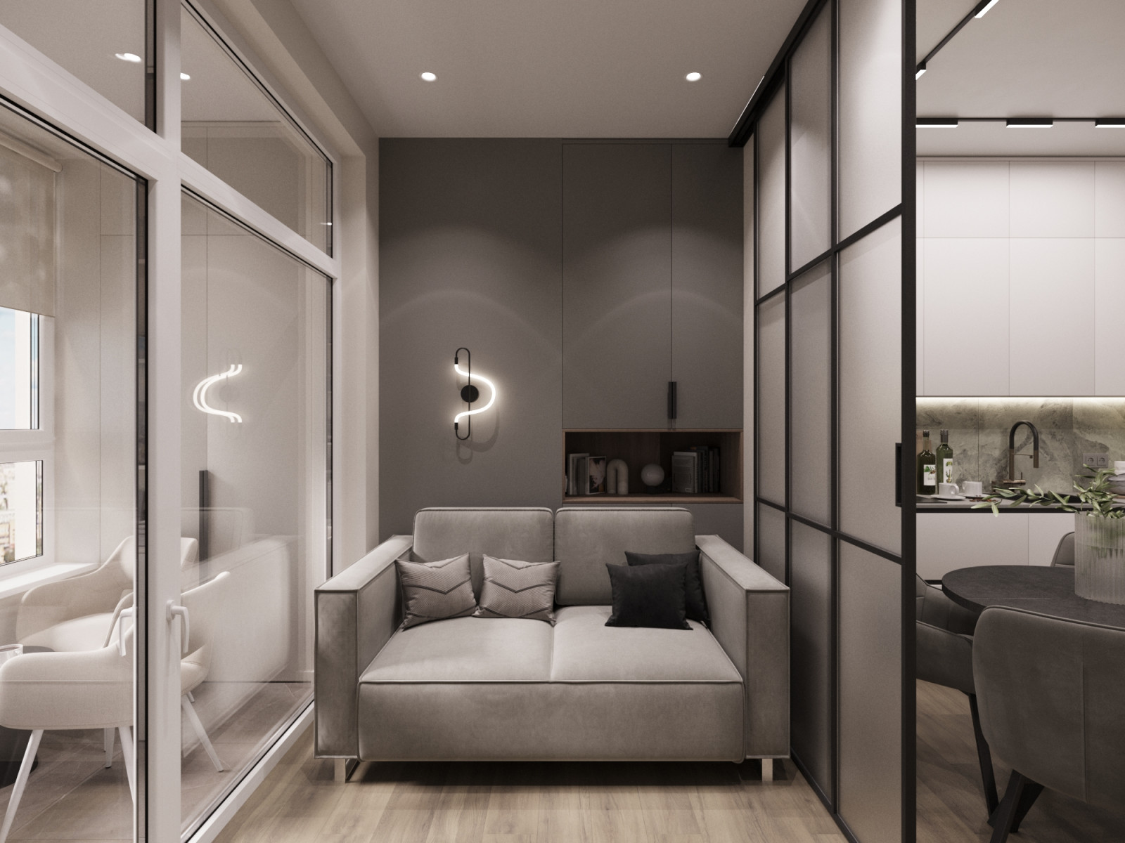 Дизайн интерьера евротрехкомнатной квартиры 65 м2