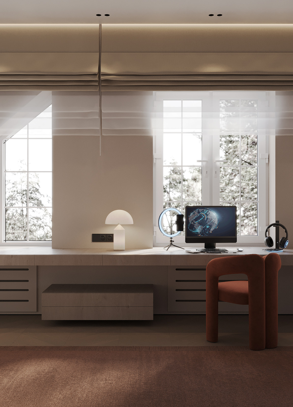 интерьер дома, Барбошин овраг, 800м2