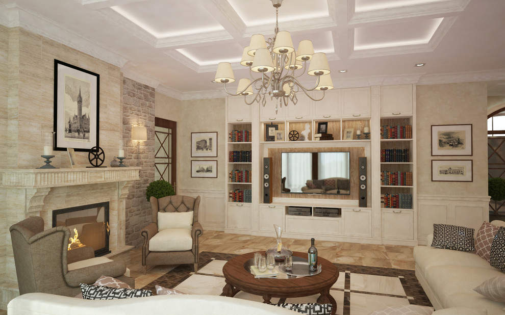 Интерьер особняка в традиционном стиле