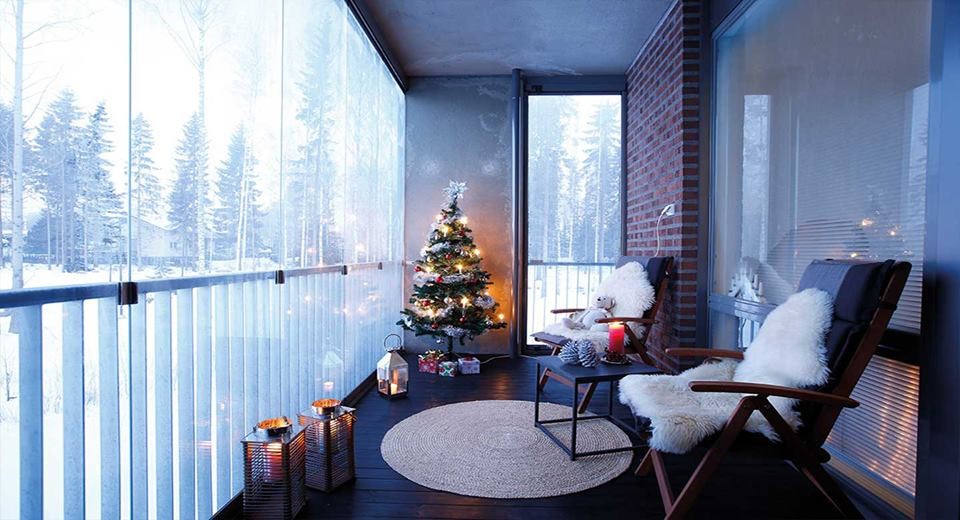 Остекление балкона от пола до потолка без изменений на фасаде