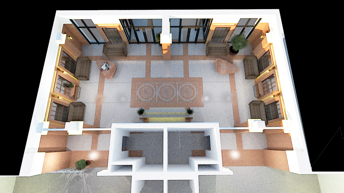 входной холл жилого дома премиум класса(проектное предложение)