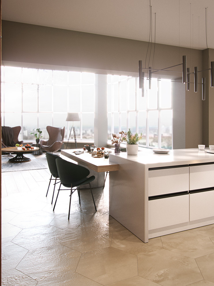 Кухня, минимализм, 2019