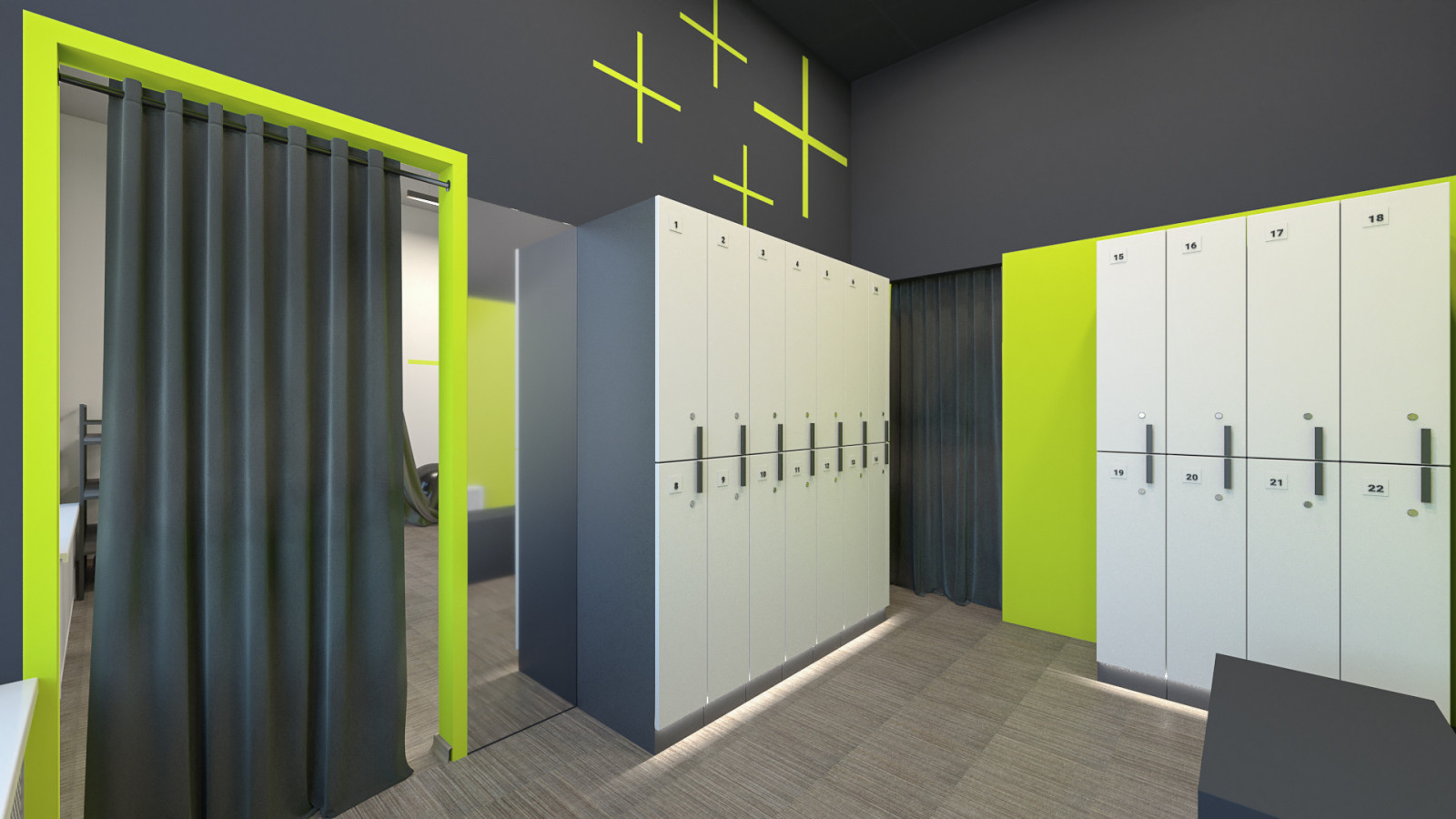 Дизайн фитнес студии