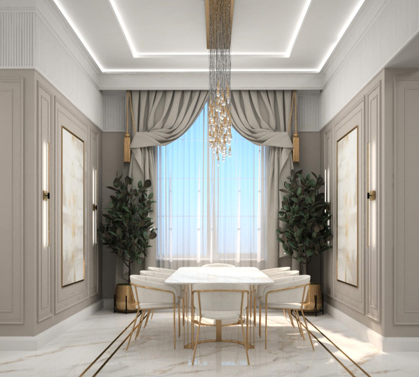 Классический дизайн коттеджа г. Пенза