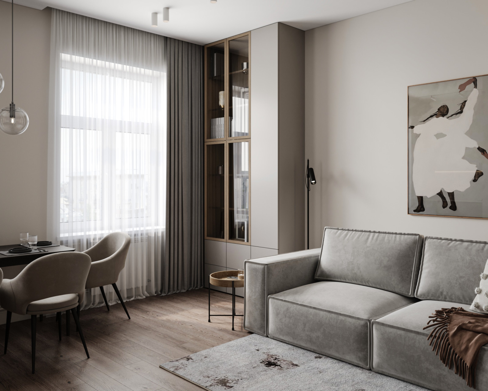 Дизайн-проект двухкомнатной сталинки, 53 кв.м