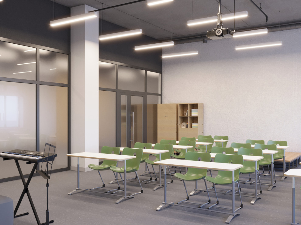 Дизайн-проект интерьеров школы на 825 мест