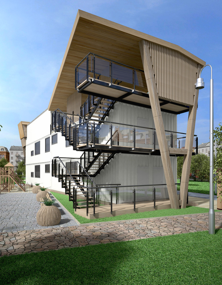 Дом из морских контейнеров