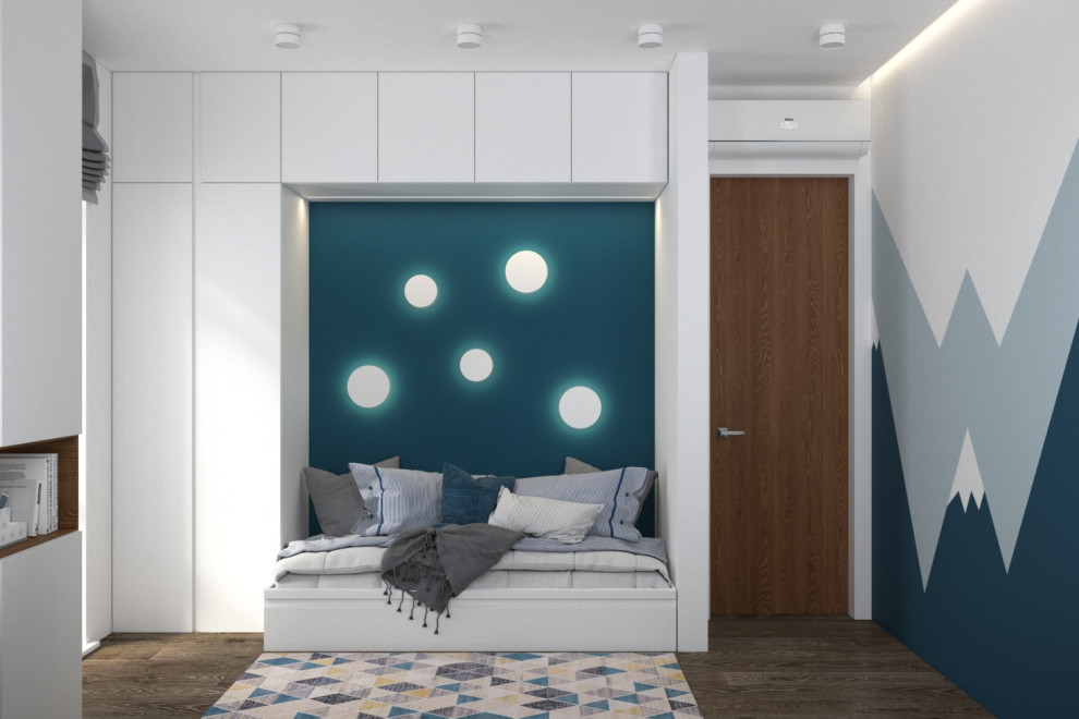 Монохромный с деревом