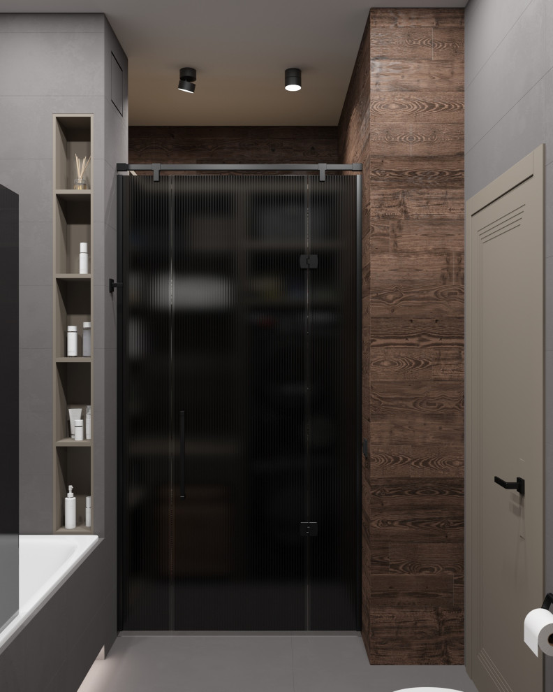 Ванная комната, совмещенная с постирочной 7м²