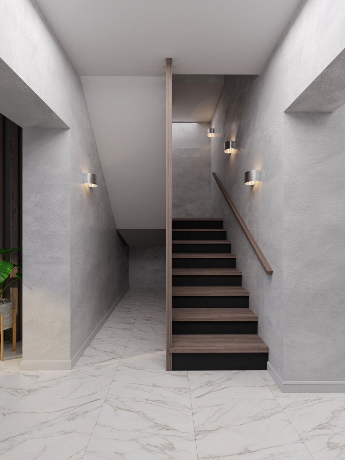 Обложка проекта: Лестница в загородном доме. Кемеровская обл.