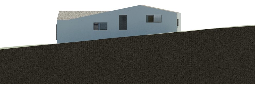 дом на рельефе