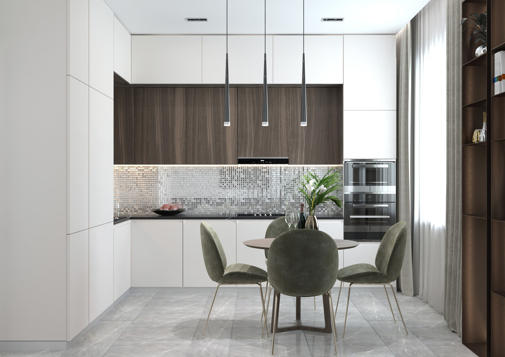 Интерьер частного жилого дома в г.Ростов-на-Дону. Кухня-гостиная