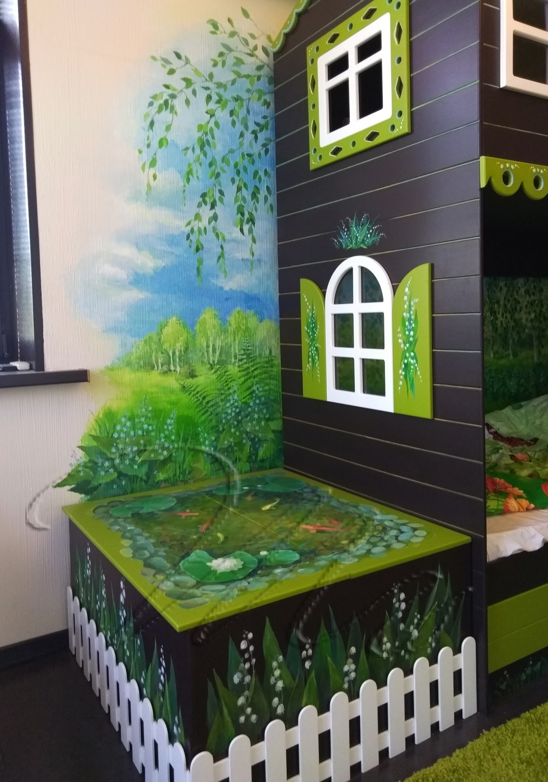 Роспись стен в детской семьи Макарских