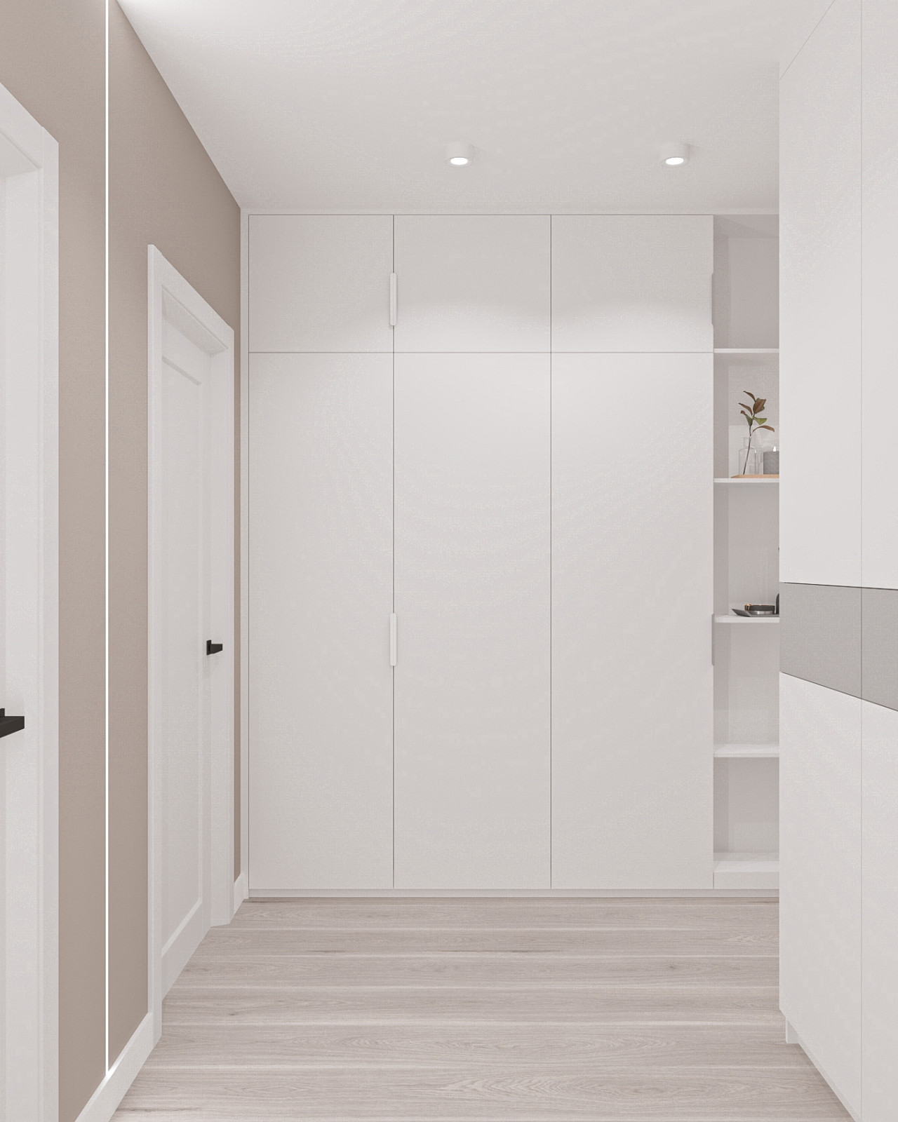 Частичный проект 2-к квартиры