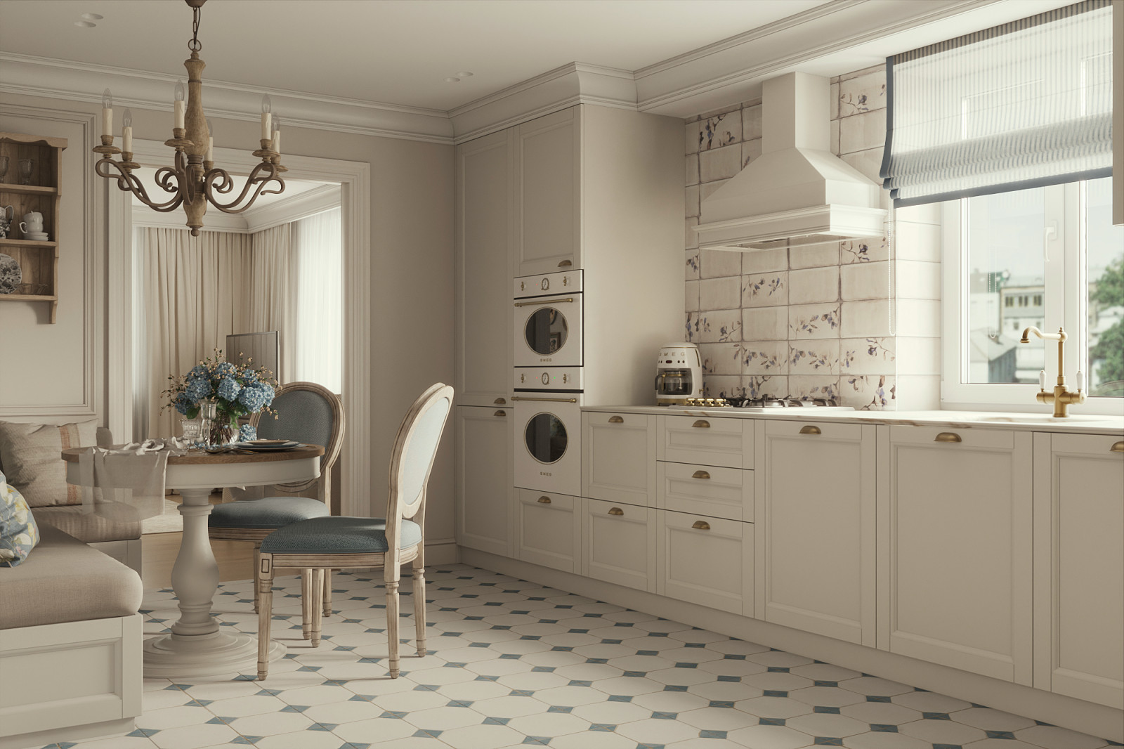 Дом в стиле прованс г. Бирюч (80 кв.м.)