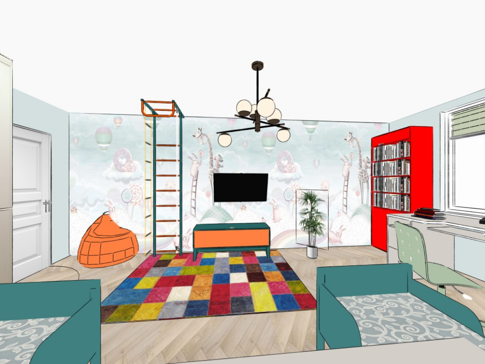 Обложка проекта: Скетчи детской комнаты