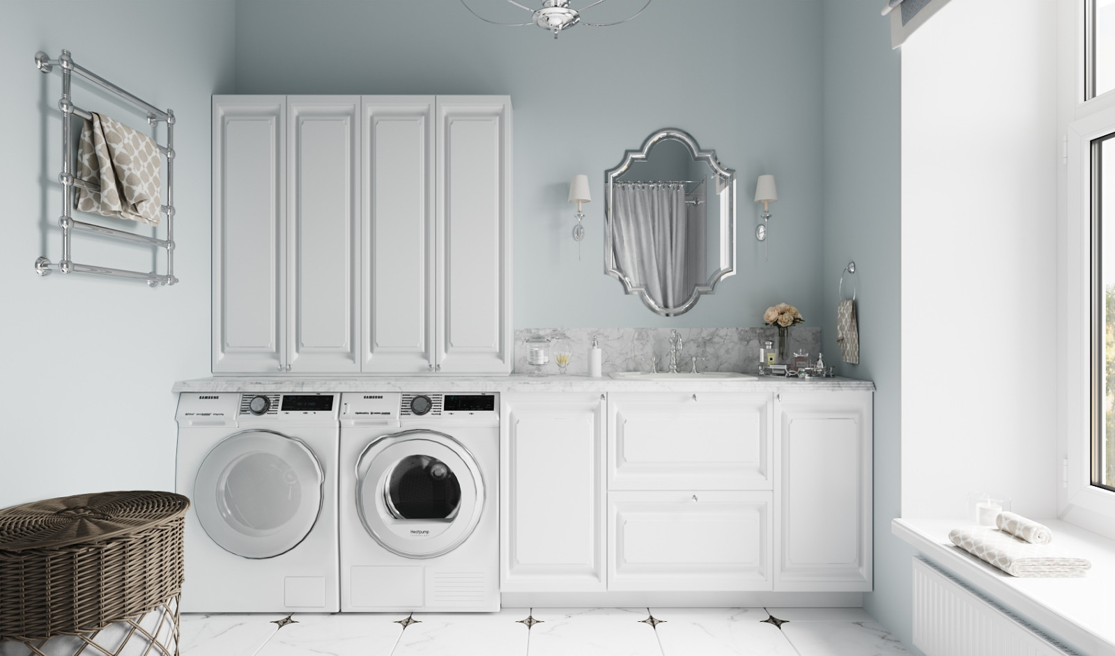 Санузел в загородном доме