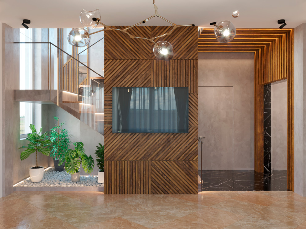 Двухэтажный дом в стиле лофт