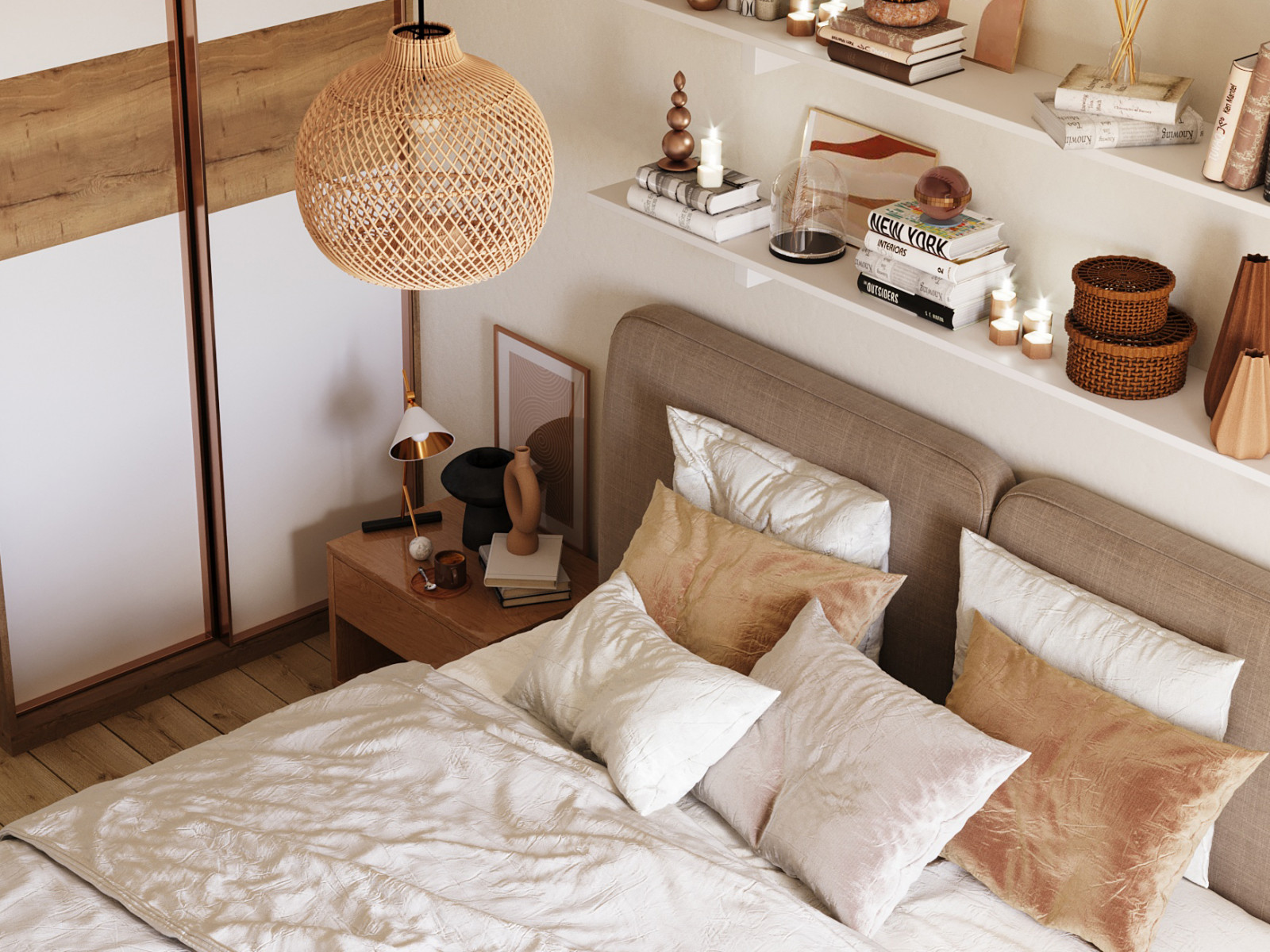 Scandi, спальня