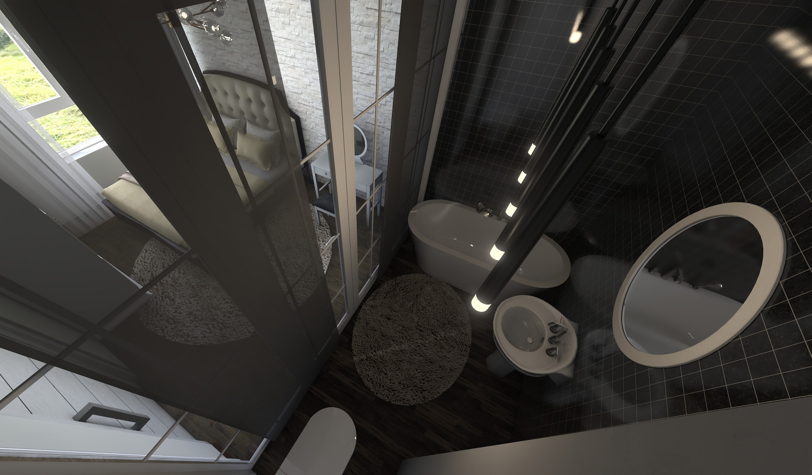 Загородный дом с элементами лофт