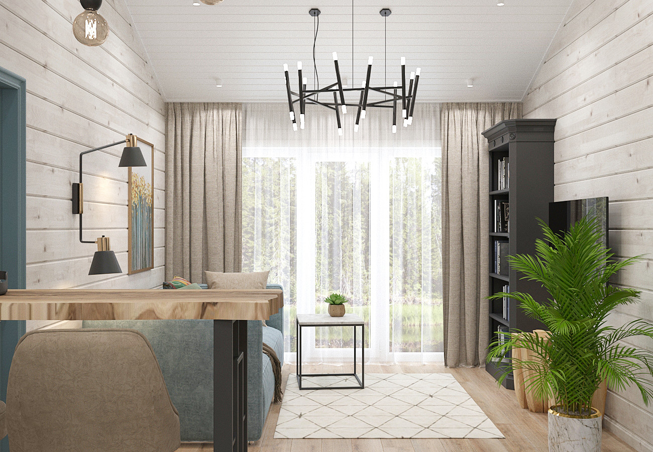 Интерьер деревянного дома