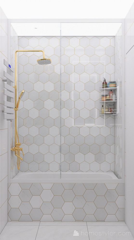 Санузел в трехкомнатной квартире