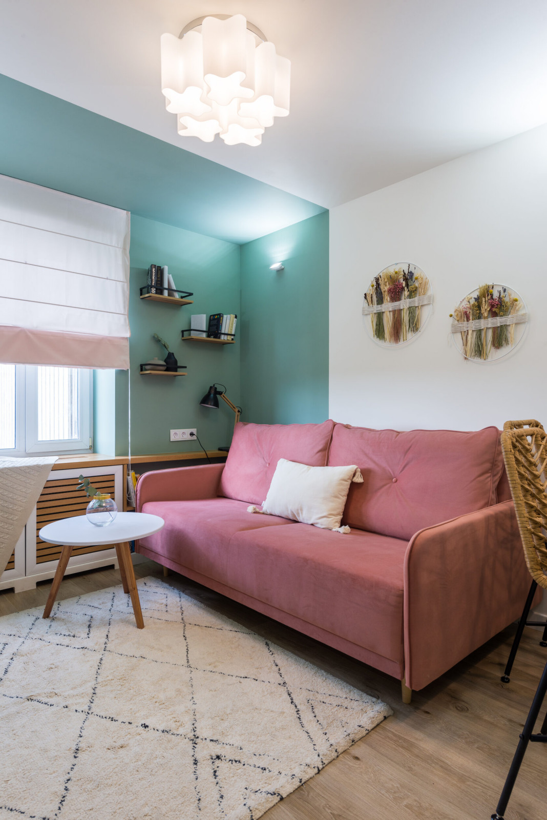 Комната: кухня, гостиная и спальня - ремонт для телепроекта