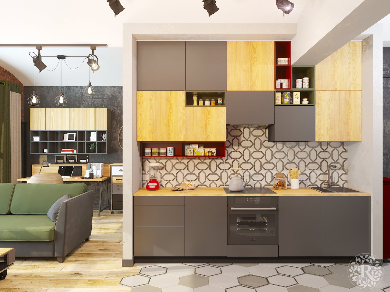 Обложка проекта: Апартаменты в стиле лофт в Москве