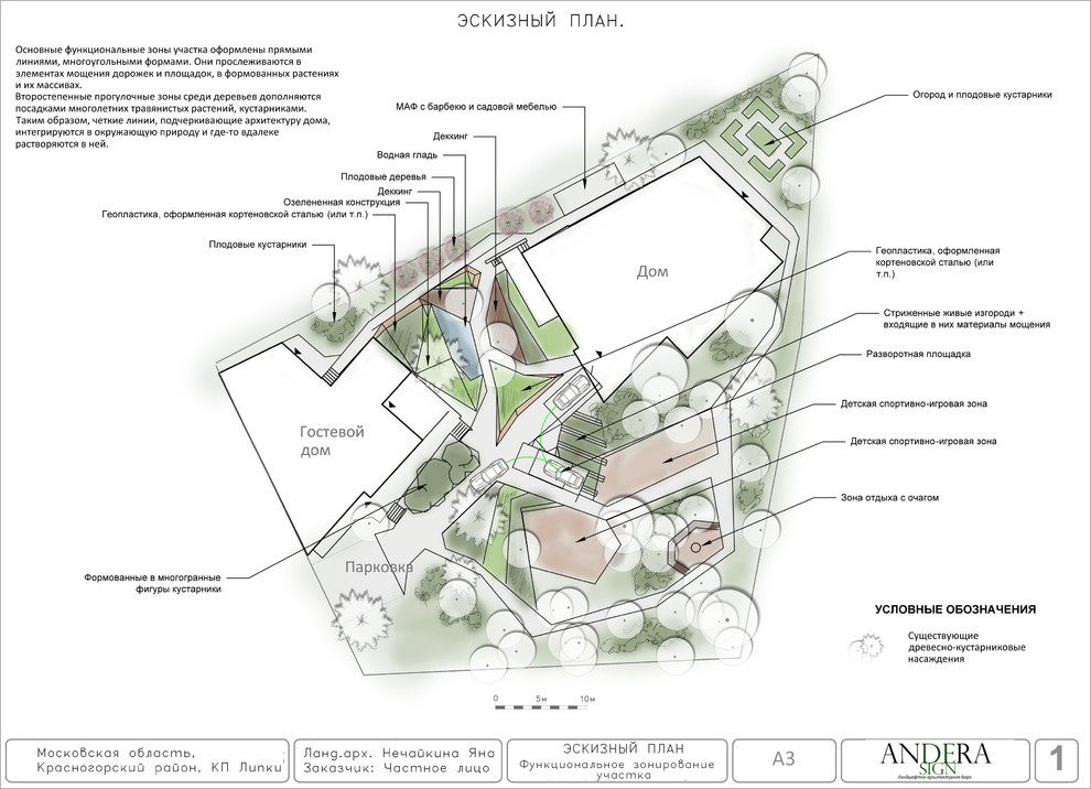 Проект сада в КП Липки