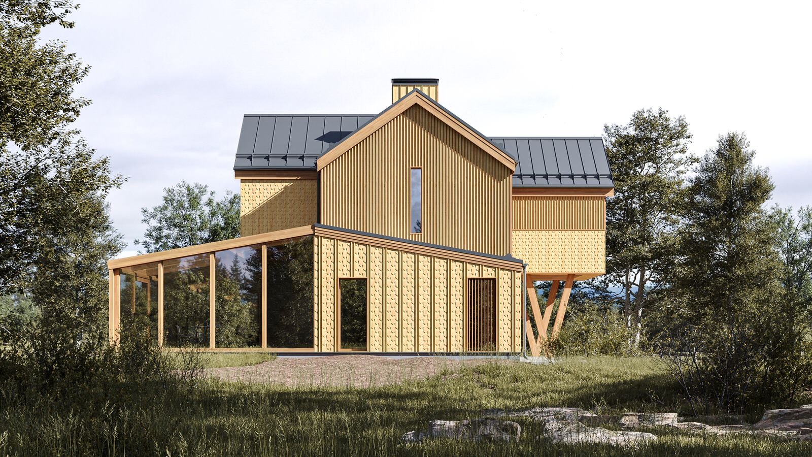 Новый деревянный