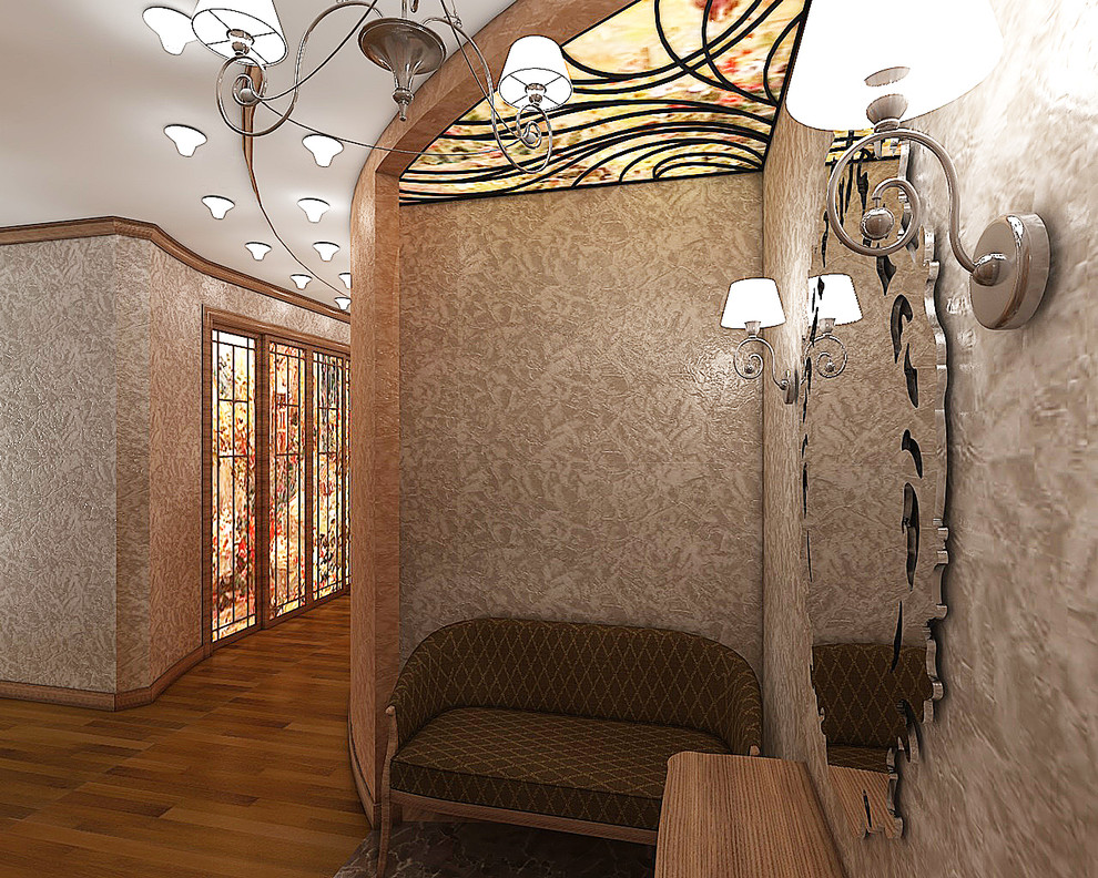 Квартира с витражными оканми