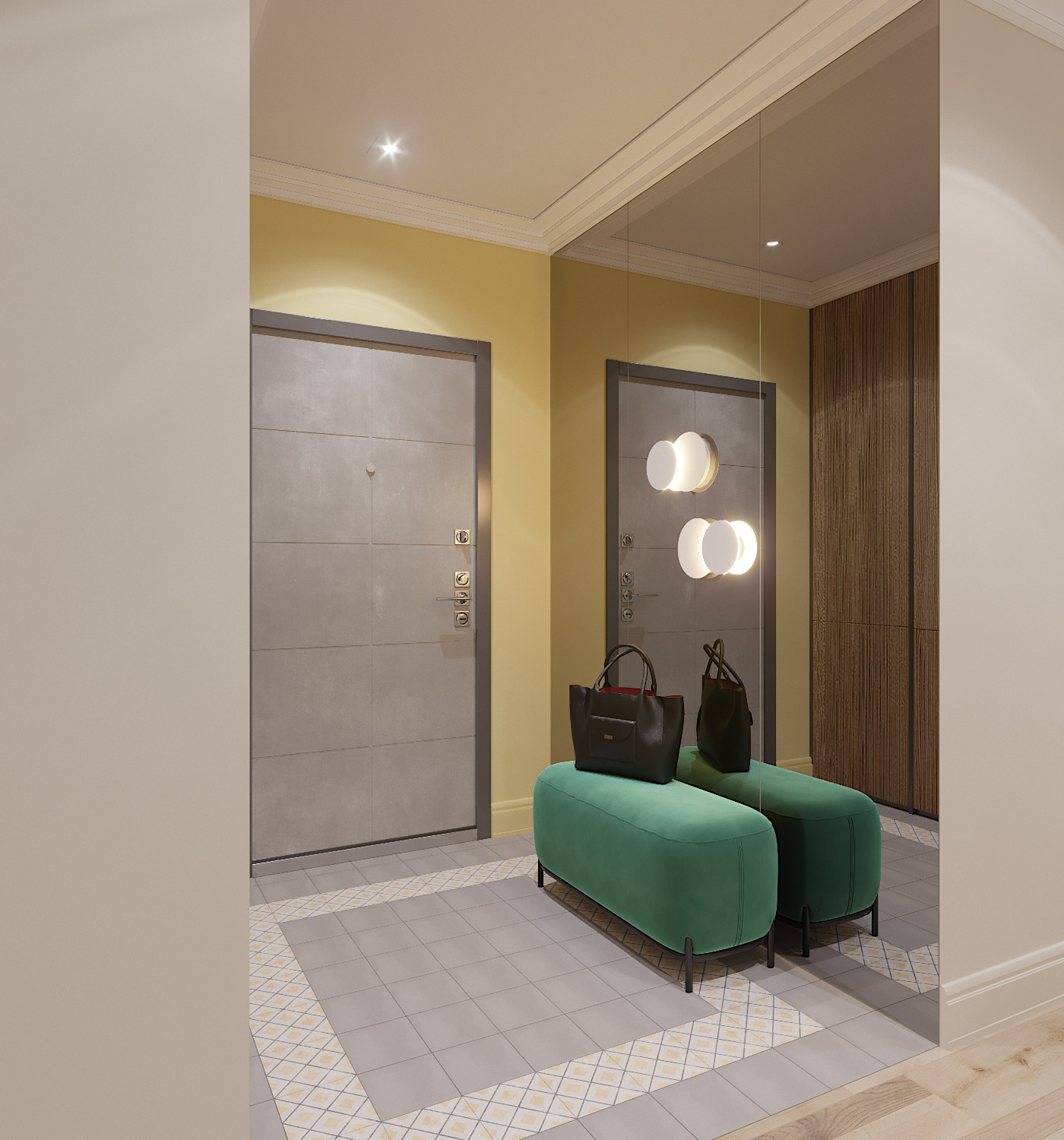 Обложка проекта: Яркая квартира для дождливого города