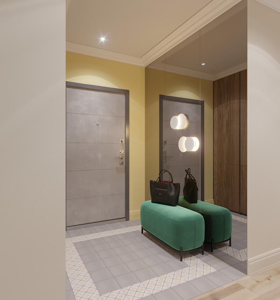 Обложка проекта: Яркая квартира для дождливого города