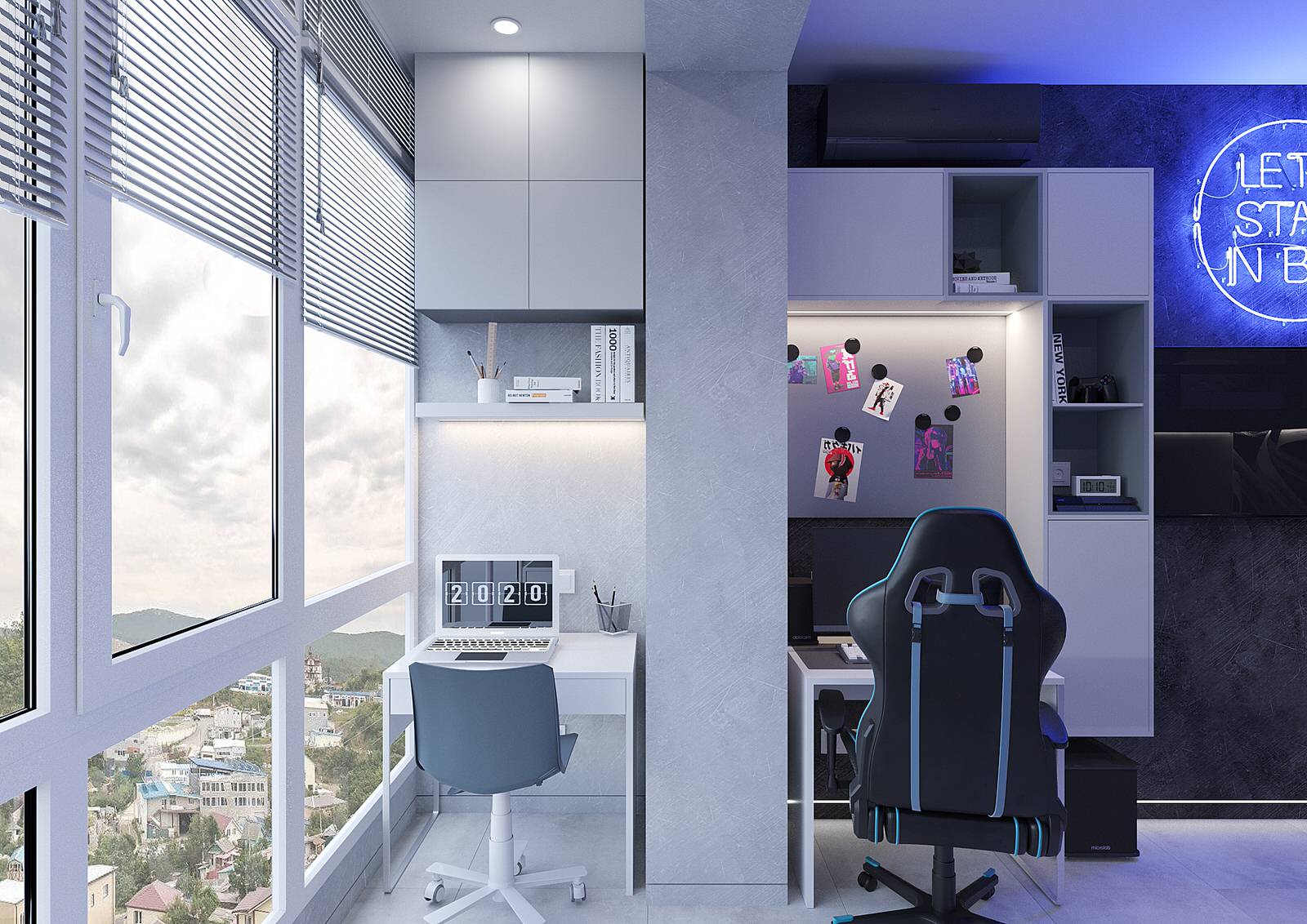 Двух-уровневая квартира для семьи с 3 детьми