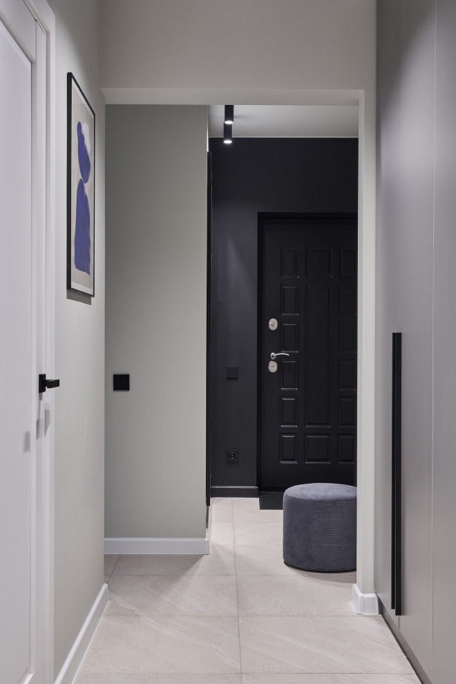 Серый с синим акцентом