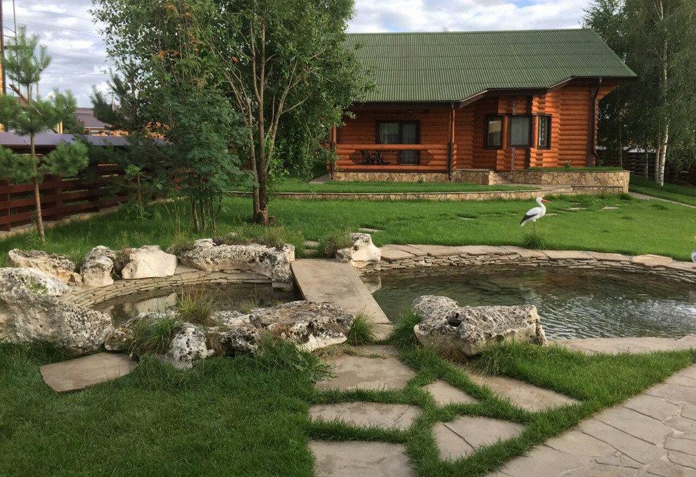 Природный камень песчаник в ландшафтном дизайне