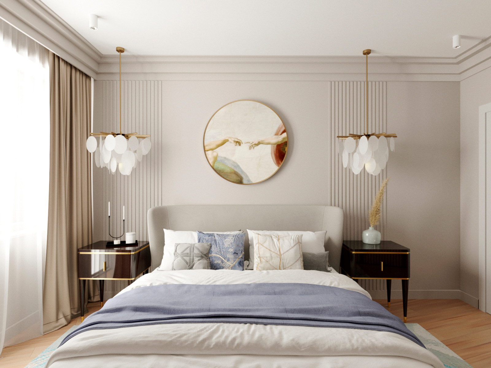 Квартира 100 квадратных метров в г.Кисловодске, Проект спальни