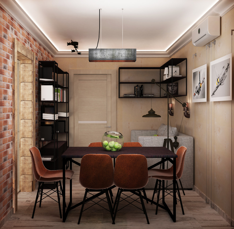 Дизайн-проект небольшой квартиры в стиле ЛОФТ