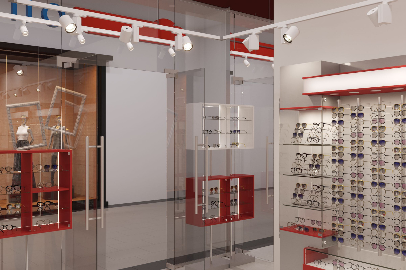 Интерьер салона оптика