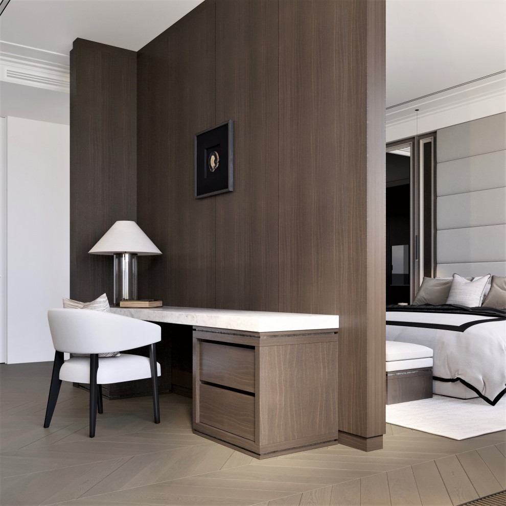 Мастер спальня с проходным гардеробом