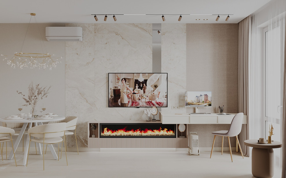 Интерьер 4-ёх комнатной квартиры_ "VANILLA LATTE"